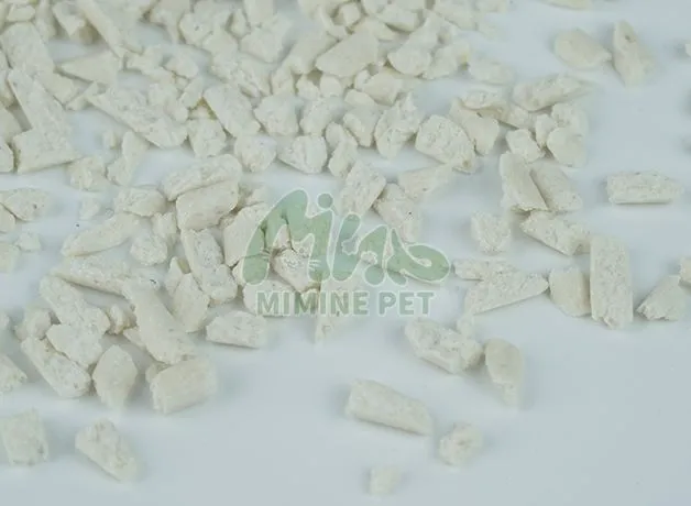 Наполнитель для кошачьего туалета с кусочками тофу