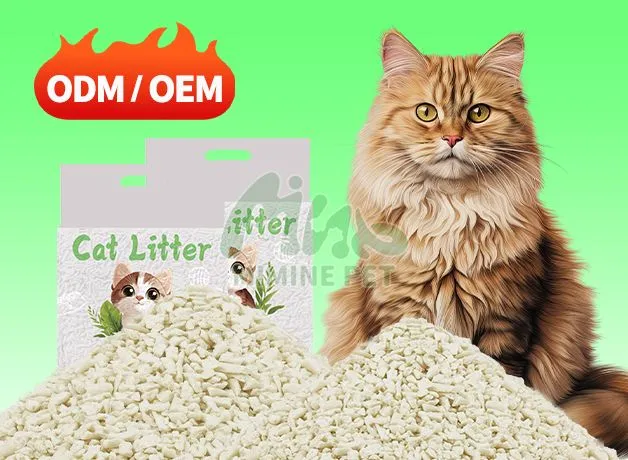 Наполнитель для кошачьего туалета с кусочками тофу