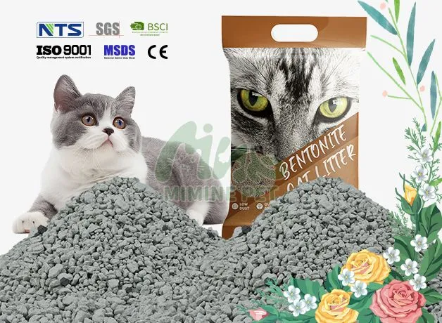 Наполнитель для кошачьих туалетов с активированным углем и бентонитом, не содержащий пыли