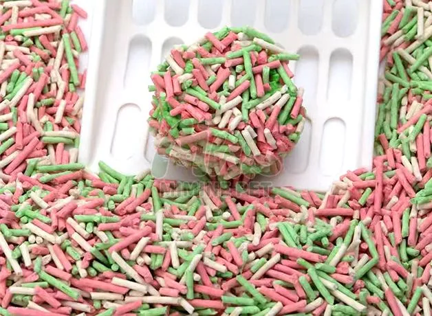 Наполнитель для кошачьего туалета с радужным тофу