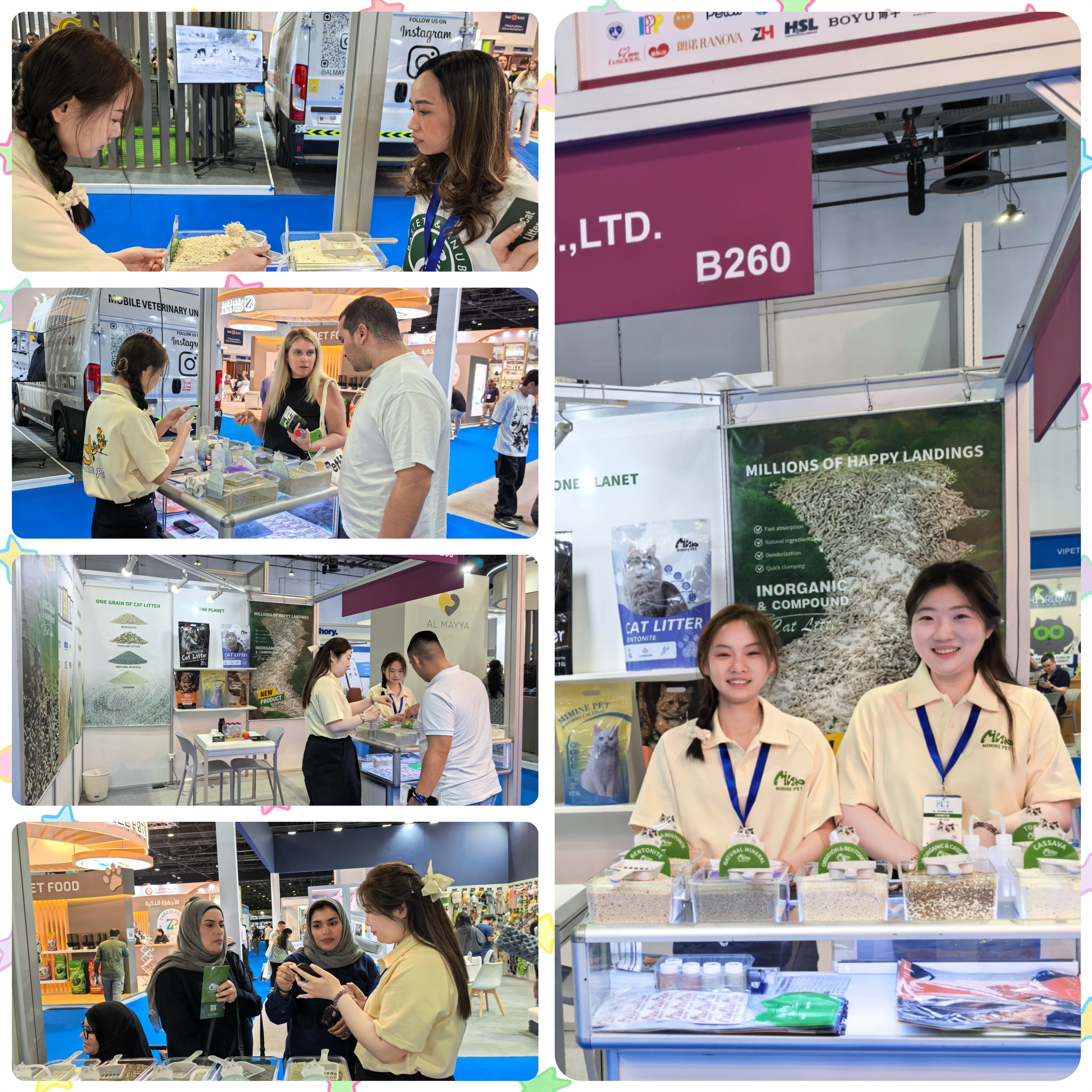 В прямом эфире из Pet World Arabia 2025 — Наполнитель для кошек Mimine, изготовленный на заказ, вызвал ажиотаж на рынке